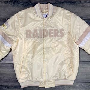 Raiders Starter Jacket! Limited edition Cream Color